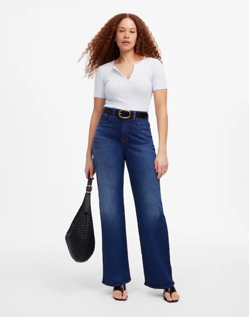 Madewell The Perfect Vintage Wide-Leg Jean in Pipestone Wash Size 28
